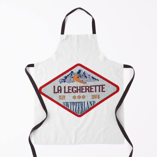 Item preview, La Lecherette, Switzerland, Vintage skiing badge design designed and sold by Wanderful-roads.
