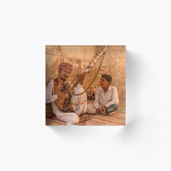 Mehrangarh Musician Acrylic Block