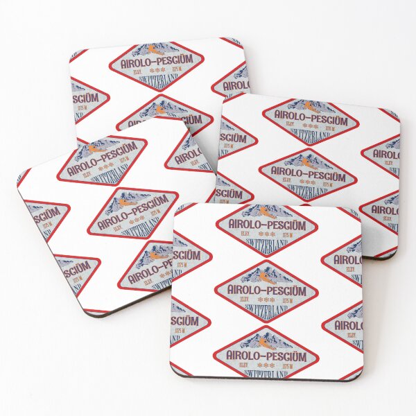 Item preview, Airolo-Pesciüm, Switzerland, Vintage skiing badge design designed and sold by Wanderful-roads.