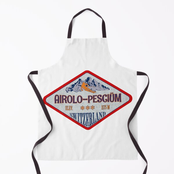 Item preview, Airolo-Pesciüm, Switzerland, Vintage skiing badge design designed and sold by Wanderful-roads.
