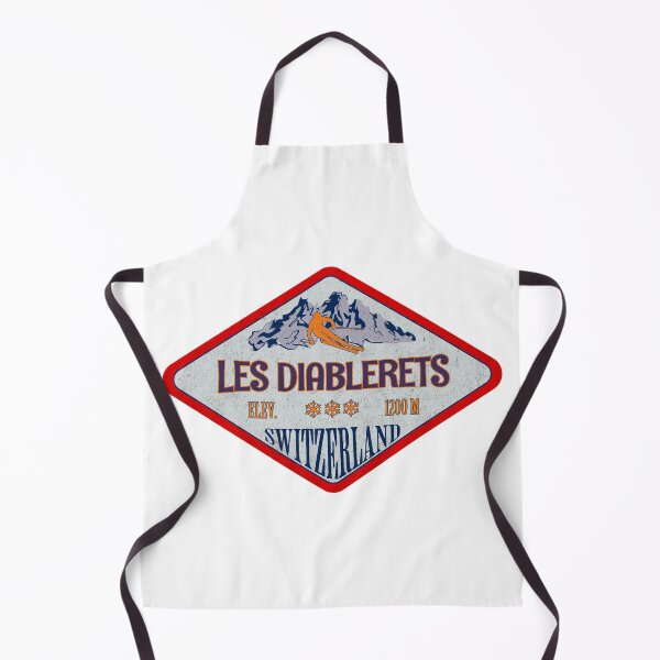 Item preview, Les Diablerets, Switzerland, Vintage skiing badge design designed and sold by Wanderful-roads.
