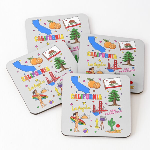Item preview, California Dreamin' Fun, A Colorful State Sticker Collage designed and sold by mashmosh.