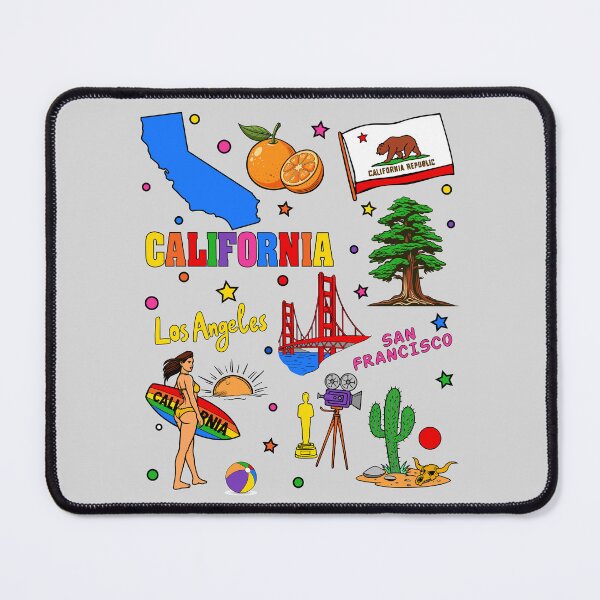 Item preview, California Dreamin' Fun, A Colorful State Sticker Collage designed and sold by mashmosh.