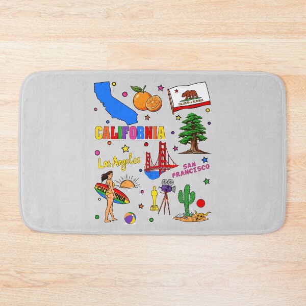 Item preview, California Dreamin' Fun, A Colorful State Sticker Collage designed and sold by mashmosh.