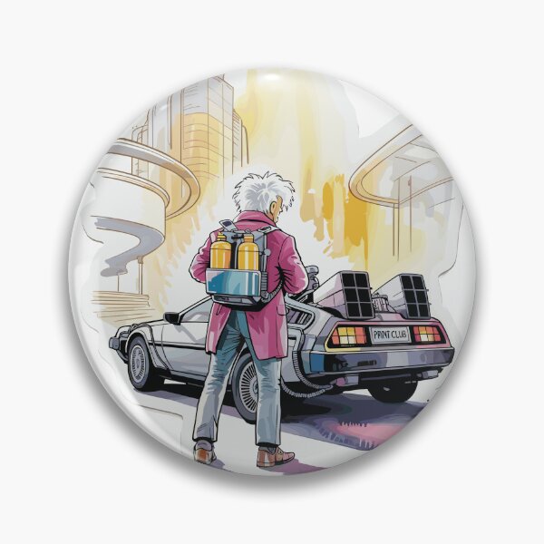 Item preview, Vintage Classic Car Delorean Art Design designed and sold by PrintCarClub.