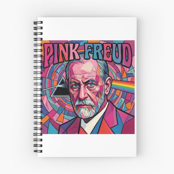 Item preview, Pink Freud – Minimal Contemporary Pun Art | Psychology & Music Parody Design designed and sold by OzzFrequency.