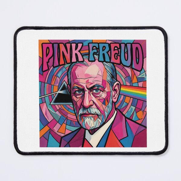 Item preview, Pink Freud – Minimal Contemporary Pun Art | Psychology & Music Parody Design designed and sold by OzzFrequency.