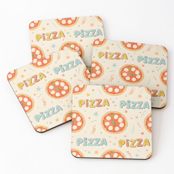 Item preview, COLORFUL ITALIAN PIZZA WALLPAPER PATTERN designed and sold by infinitearte.