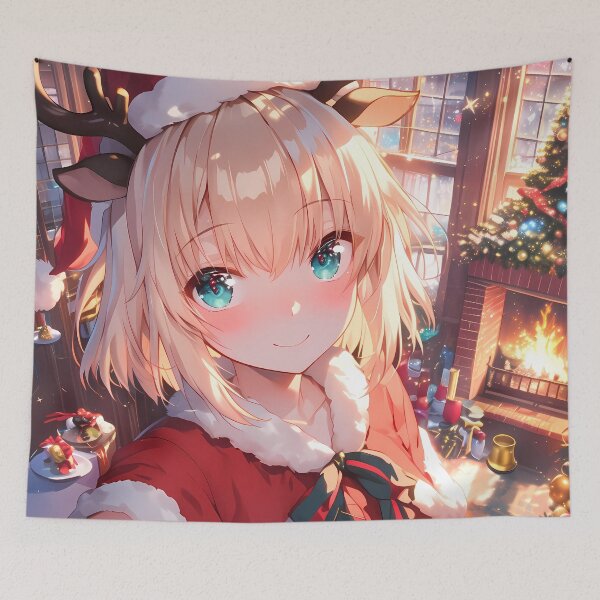 Item preview, Girls und Katyusha Christmas Holiday Cheer Anime Girl Festive Winter Warm Glow designed and sold by Raslbazola.