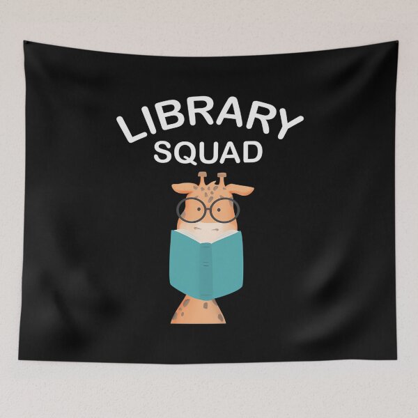 Item preview, Library Squad Reading Books Giraffe Gift designed and sold by LorraineRita.