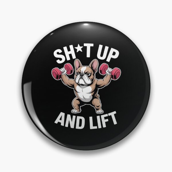 Item preview, French Bulldog Weightlifting Dumbbells Funny Gym Workout designed and sold by CultureSpec.
