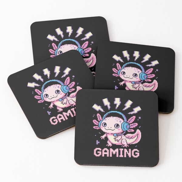 Item preview, Gamesolotl Axolotl Retro 8 Bit Video Gamer Kawaii Anime designed and sold by estellaken.
