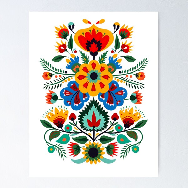 Item preview, Copy of Polish Flowers Pattern | wycinanki | Folklore | Folk Art designed and sold by xiao xuans.