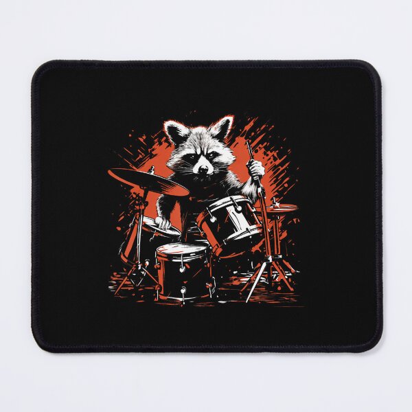 Item preview, Drummer Raccoon Playing Drums Funny Drumming Raccoon Lover designed and sold by OnaConnie.
