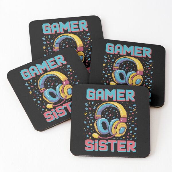 Item preview, Gamer Sister Cute Gaming Video Games 8 Bit Graphic Pixelated Tank Top designed and sold by milanforbes.
