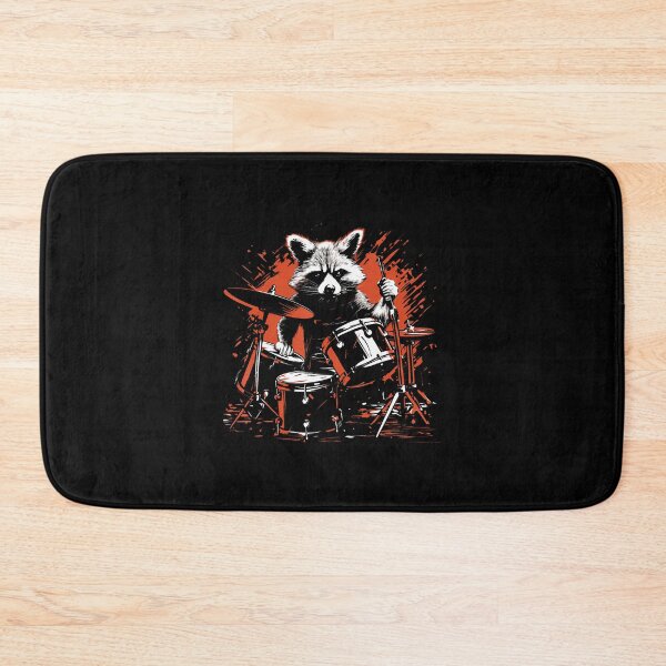 Item preview, Drummer Raccoon Playing Drums Funny Drumming Raccoon Lover designed and sold by OnaConnie.