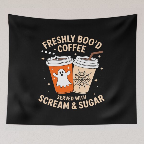 Item preview, Freshly Boo'd Coffee Lovers Ghost Halloween Coffee designed and sold by CultureSpec.