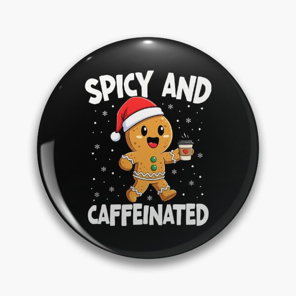 Item preview, Spicy And Caffeinated Gingerbread Girl Funny Holiday Vibe designed and sold by clarabersetart.
