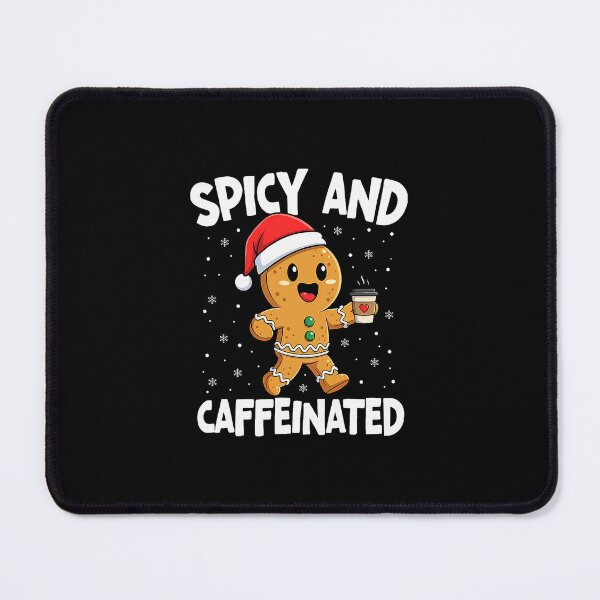 Item preview, Spicy And Caffeinated Gingerbread Girl Funny Holiday Vibe designed and sold by clarabersetart.