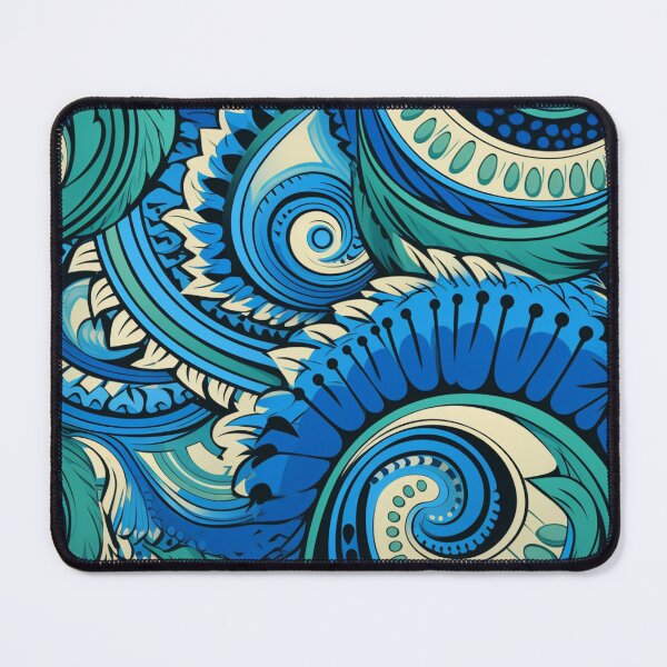 Item preview, New Zealand Māori Paua Pattern Koru Design 656 designed and sold by GrinGalore.
