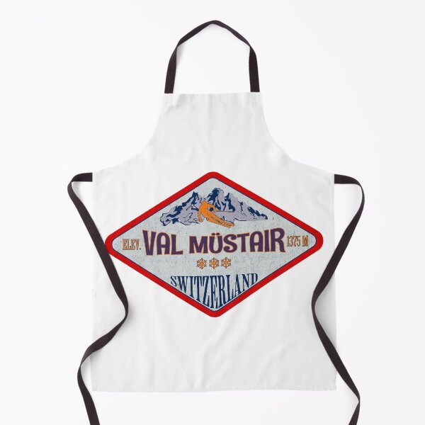 Item preview, Val Müstair, Switzerland, Vintage skiing badge design designed and sold by Wanderful-roads.