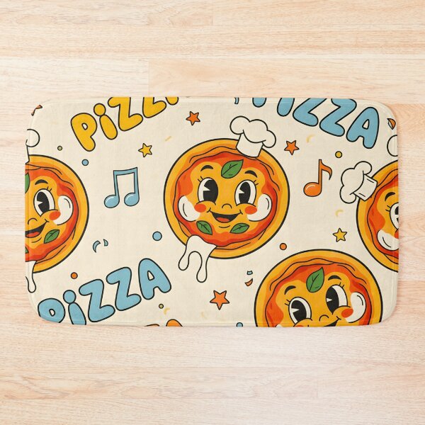 Item preview, COLORFUL ITALIAN PIZZA WALLPAPER PATTERN designed and sold by infinitearte.