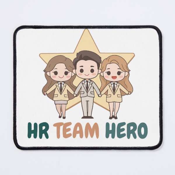 Item preview, HR Team Hero Cute Chibi Teamwork Illustration designed and sold by WanwisaChuenlom.