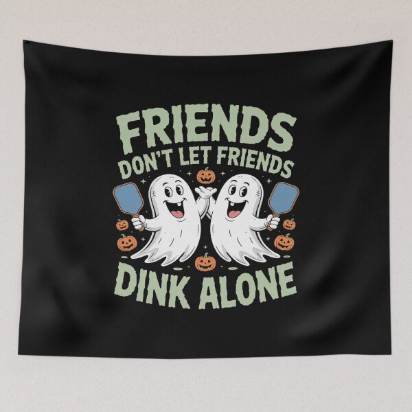Item preview, Friends Don't Let Friends Dink Alone Halloween Pickleball designed and sold by CultureSpec.