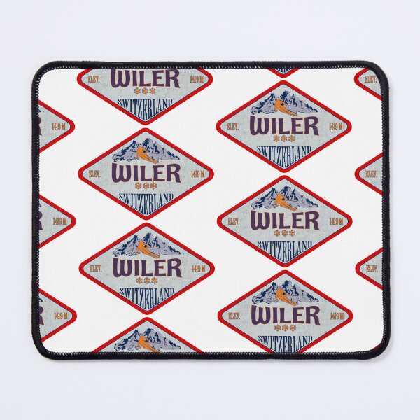 Item preview, Wiler, Switzerland, Vintage skiing badge design designed and sold by Wanderful-roads.