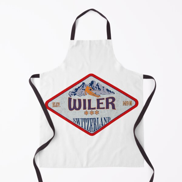 Item preview, Wiler, Switzerland, Vintage skiing badge design designed and sold by Wanderful-roads.