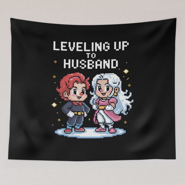 Item preview, Mens Leveling Up To Husband designed and sold by TiredPack.
