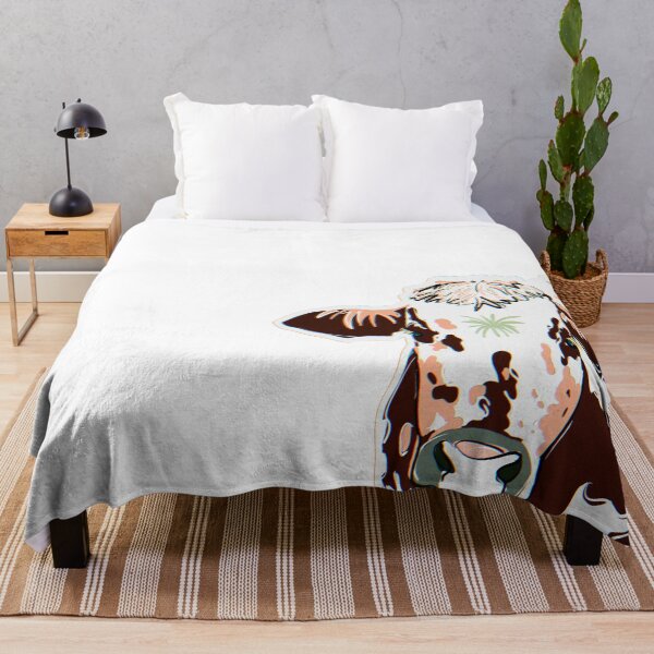 Item preview, Western Cow Illustration – Boho Ranch Aesthetic Art designed and sold by ElectricMarfa.