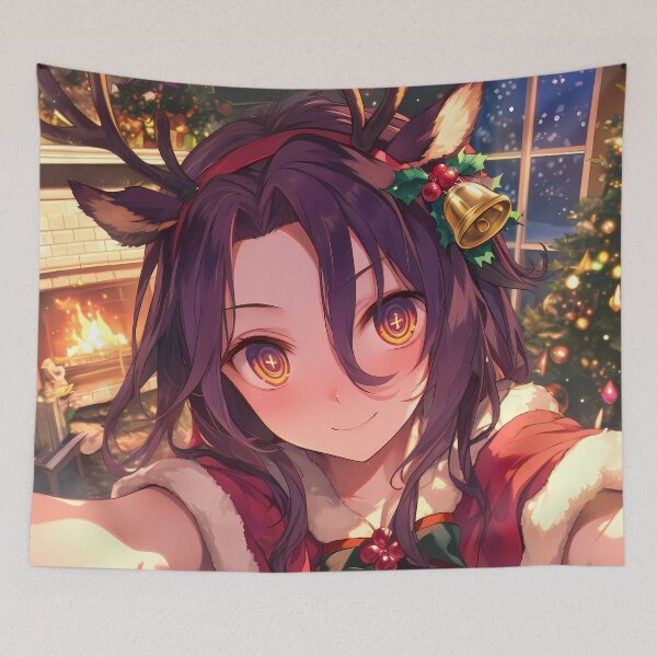 Item preview, Izuna Hatsuse Christmas Anime No Game No Life Festive Cozy Warm Holiday Glow designed and sold by Raslbazola.