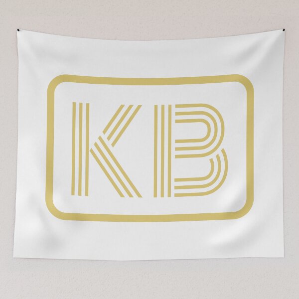 Item preview, KB Initials Gold Geometric Letters designed and sold by Jeallan Designs.
