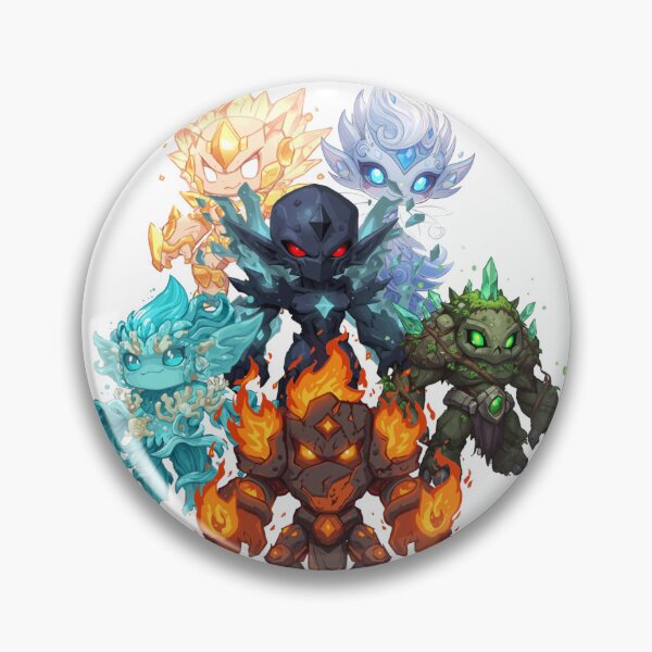 Item preview, The Primordials of Monzora – Elemental Demi-Gods Unite designed and sold by Monzora.