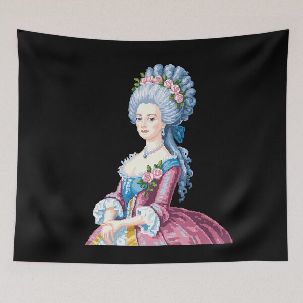 Item preview, Marie Antoinette Pixel Art  designed and sold by khorbiasieno.