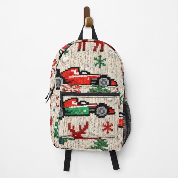 Item preview, F1 Christmas Ugly Sweater Pixel Pattern – Retro Holiday Racing Design designed and sold by MuseAI.