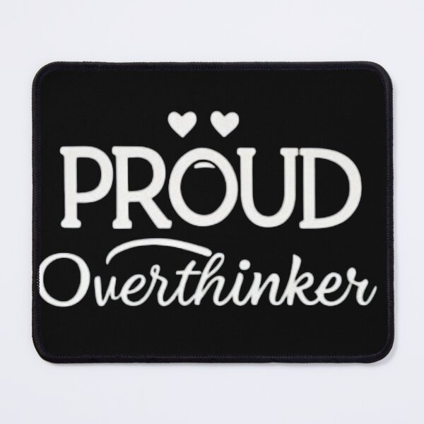 Item preview, Certified Overthinker with Hearts. Proud Overthinker Club. designed and sold by ZyVoAli.