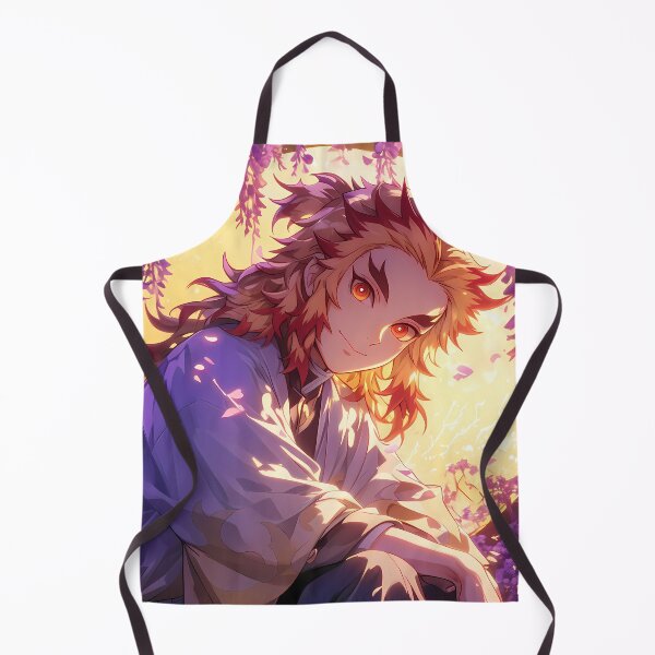 Aperçu de l'œuvre Kyojuro Rengoku Demon Slayer Anime Wisteria Moon Glow Flame Warmth Sakura Night créée et vendue par Raslbazola.