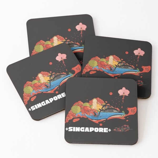 Item preview, Singapore F1 Poster 2025 – Chili Crab Merlion Ferrari Racing Art designed and sold by TitanRN.