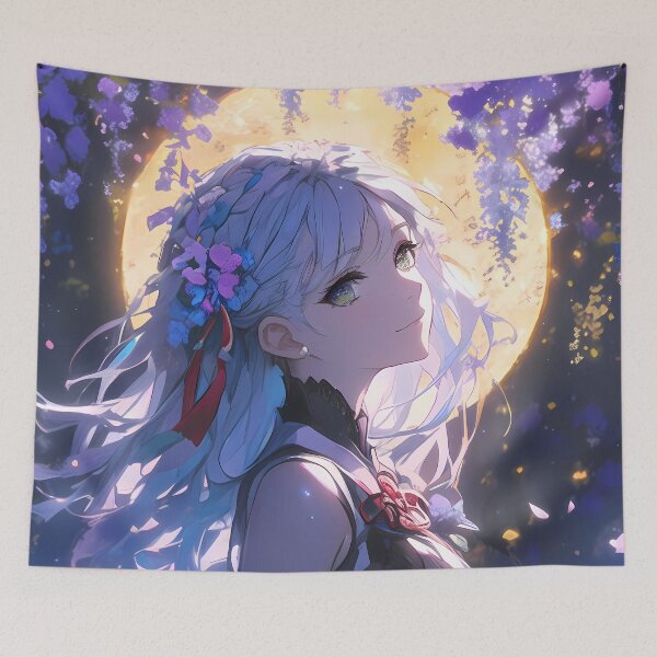 Item preview, Sae Niijima Persona 5 Moonlit Wisteria Dreamy Purple Japanese Fantasy Vibes designed and sold by Raslbazola.
