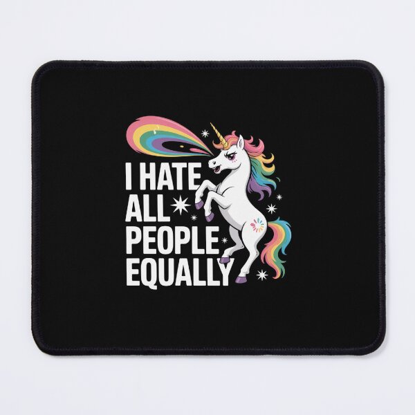 Item preview, I hate all people equally vomiting Unicorn Pixel Art designed and sold by khorbiasieno.