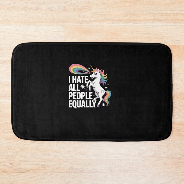 Item preview, I hate all people equally vomiting Unicorn Pixel Art designed and sold by khorbiasieno.