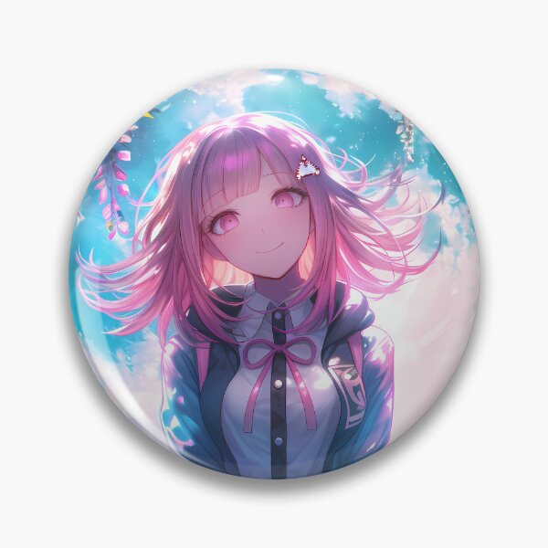 Item preview, Chiaki Nanami Danganronpa Wisteria Moonlight Fantasy Pink Dreamy Anime Glow designed and sold by Raslbazola.