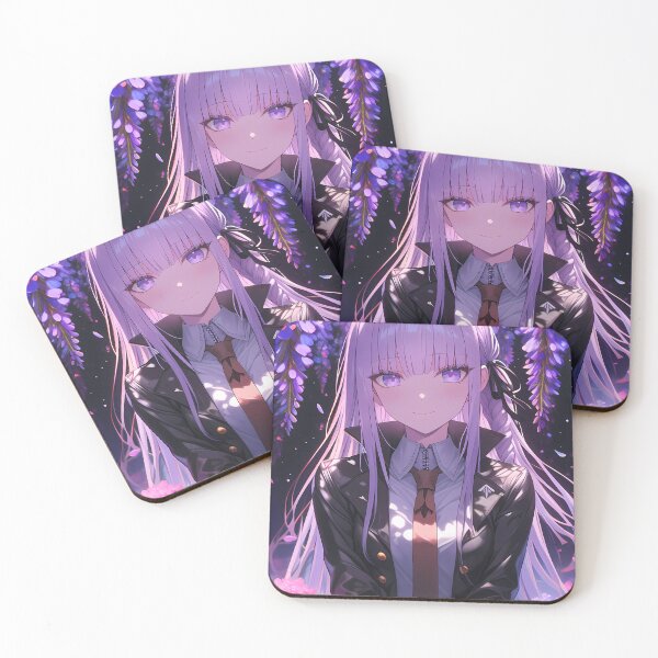 Item preview, Kyoko Kirigiri Danganronpa Wisteria Moonlight Fantasy Purple Dreamy Anime Girl designed and sold by Raslbazola.
