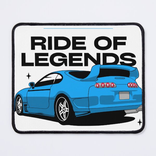 Item preview, Blue and black Illustrated ride of legends Car designed and sold by TwoWheels-sklep.