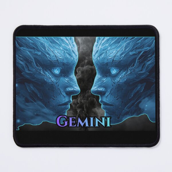 Item preview, Gemini Ice Zodiac - Frozen Twin Spirit Ethereal Faces designed and sold by GreennieArt.