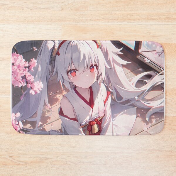 Item preview, Laffey Azur Lane Anime Cherry Blossom Spring Pastel Japanese Veranda Dreamy Mood designed and sold by Raslbazola.