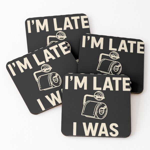 Item preview, Sorry I’m Late I Was Pooping - Funny Typography Shirt designed and sold by Tomasz  Siennicki.