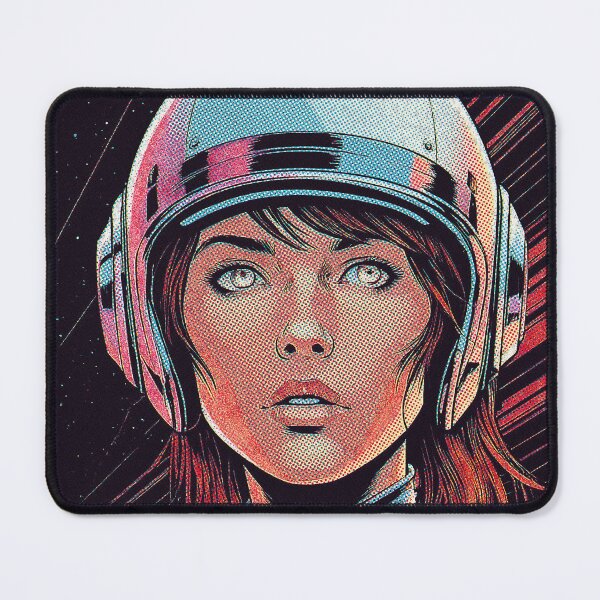 Item preview, Retro Sci Fi Astronaut Girl designed and sold by Eversole Design Co..